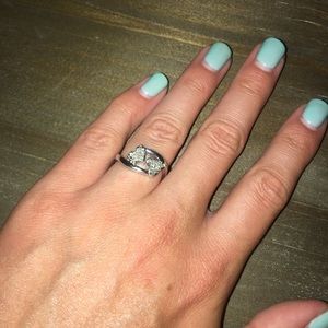 Double Heart Diamond Ring 💕💍